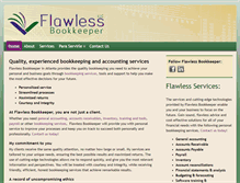 Tablet Screenshot of flawlessbookkeeper.com